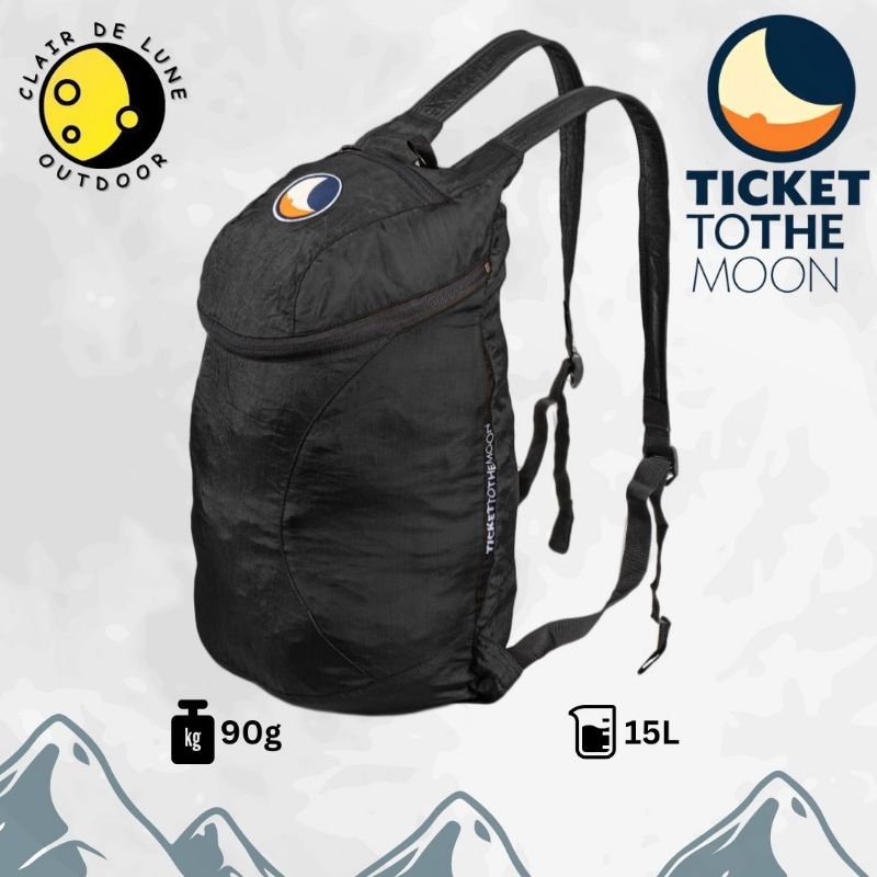 Ticket To The Moon Mini Backpack 15L/กระเป๋าพับได้น้ําหนักเบาพิเศษ/กระเป๋าเป้สะพายหลังแบบพับได้