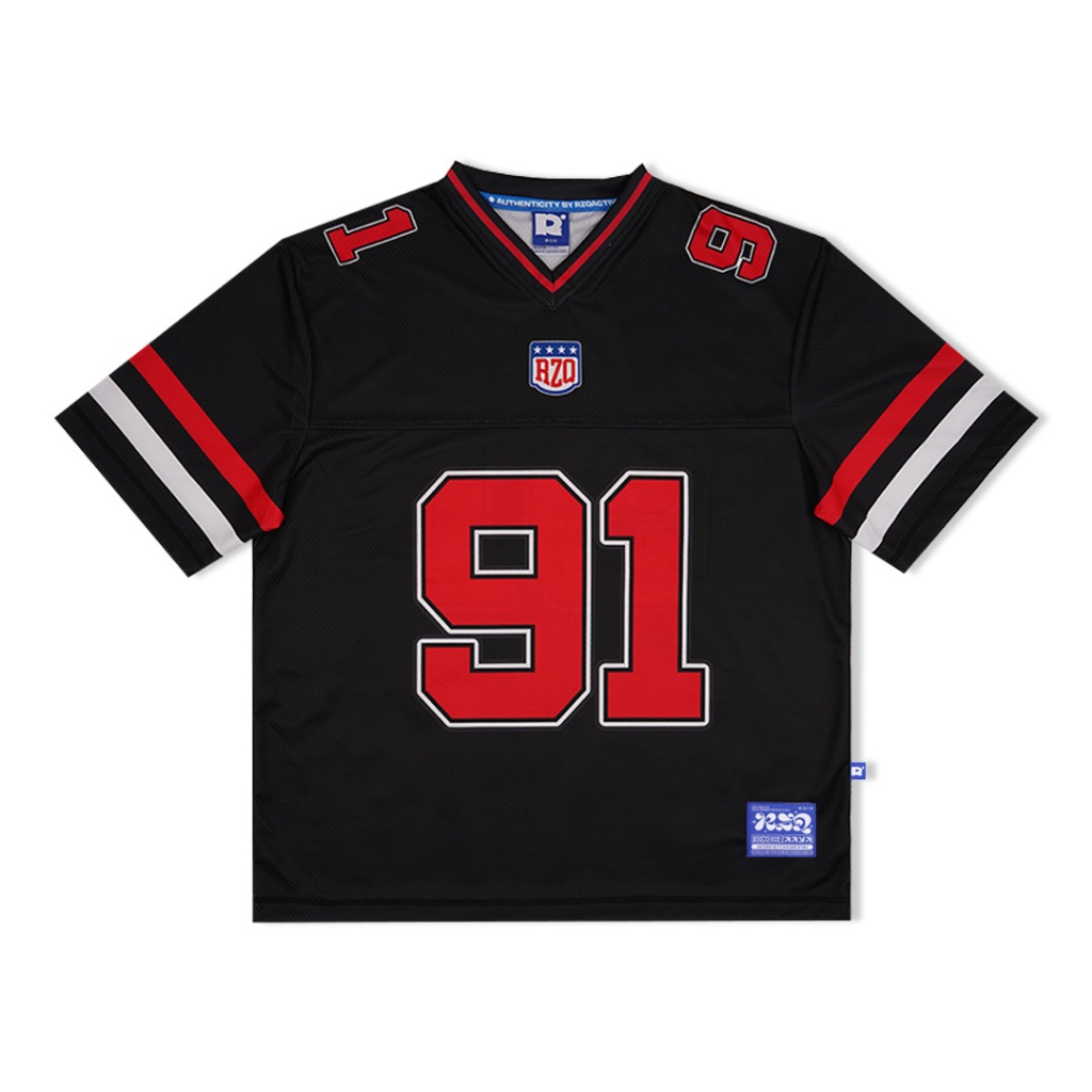 RZQ / 91 / Number Series / Jersey / Streetwear / Oversize / Music / Boxy Fit / Vintage / Blocke Core