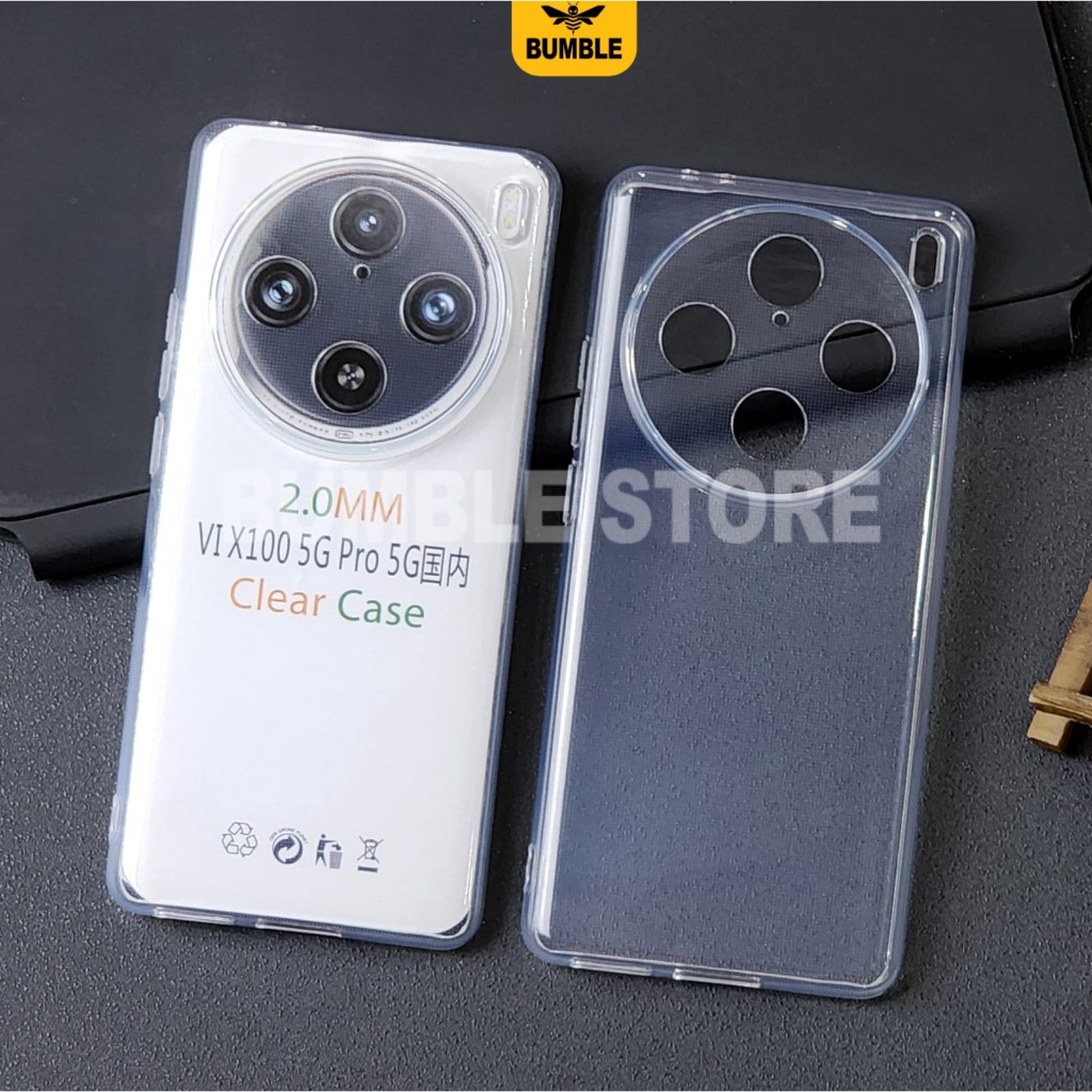 Bumble - Vivo X100 Vivo X100 Pro Softcase Clear Case Bening 2.0mm Case Vivo X100 Vivo X100 Pro