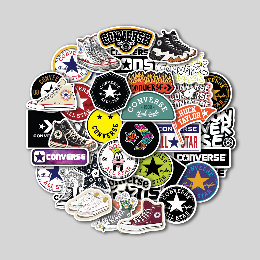 สติ๊กเกอร์แพ็ค CONVERSE 2 | สติ๊กเกอร์ Tumblr | หมวกกันน็อคกระเป๋าเดินทางแล็ปท็อปสติกเกอร์