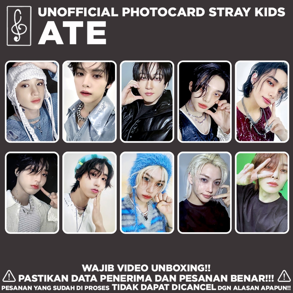 [SKZ] ATE PHOTOCARD UNOFFICIAL