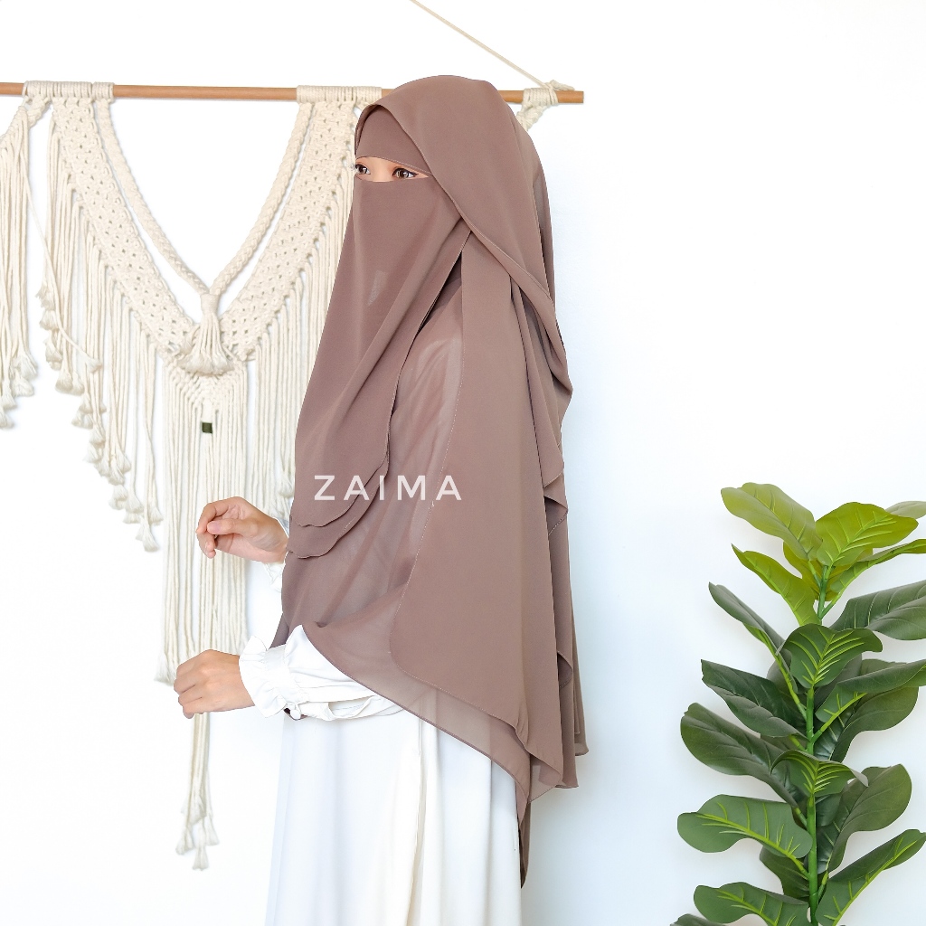 ผ้าคลุมปุ่มผีเสื้อ Niqab Yemeni Hamaut Ceruti Babydoll พรีเมี่ยม