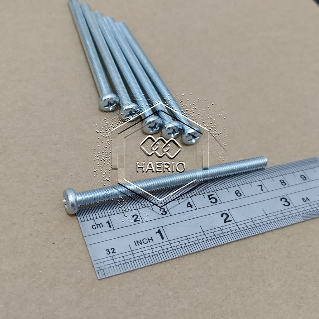 JP M5X75 PAN HEAD SCREW M5 X 75 LENGTH 7.5CM 7.5 CM 5X75 5 X 75 MM 75MM 75MM 75MMEWR PLUS WHITE 0.8E