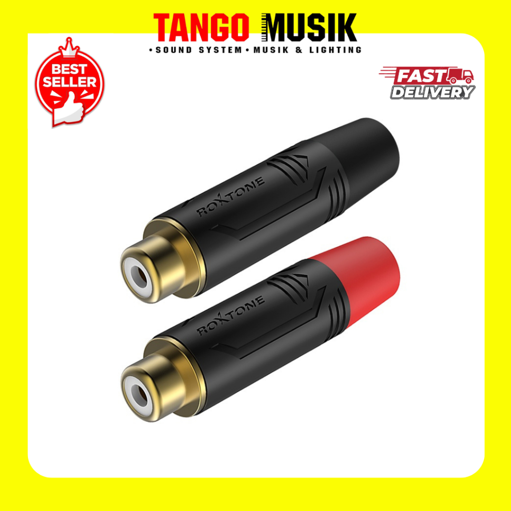 MINIMAL 100% หญิงเดิม RCA JACK ROXTONE RF2FC-BG (PRICE ต่อ PCS) สั่งขั้นต่ํา 2 ชิ้น ORIGINAL / RCA J