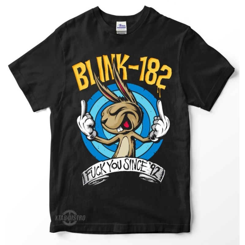 BLINK182 FCK YOU SINCE 92 เสื้อยืดวง blink 182 pop punk Greenday