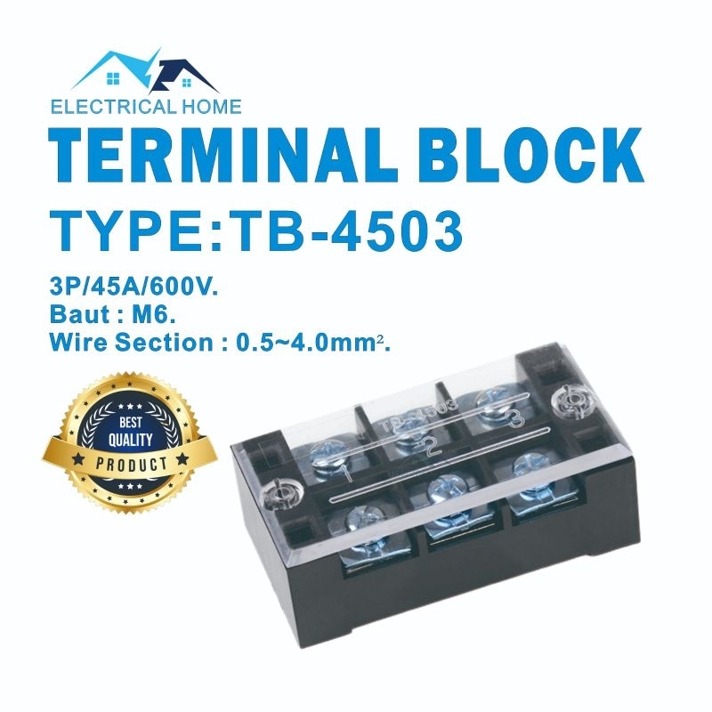 KekaStore Terminal Block Tb 4503 (45A 3Pole)