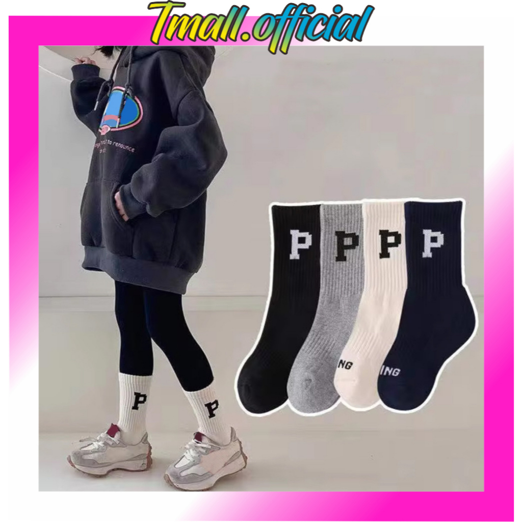 ❄ TMALL TMALL ❄ ผู้ชายถุงเท้าตัวอักษรความยาวน่องสําหรับผู้หญิงสไตล์แฟชั่นใหม่ KK222