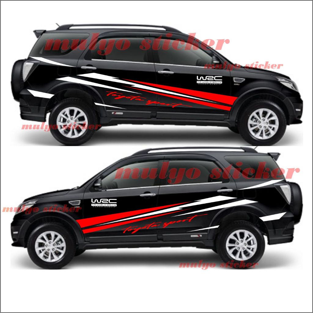 สติ๊กเกอร์ติดรถ Terios Rush สติ๊กเกอร์ WRC Striping สติ๊กเกอร์ติดรถ Terios Rush สติ๊กเกอร์สปอร์ต toy