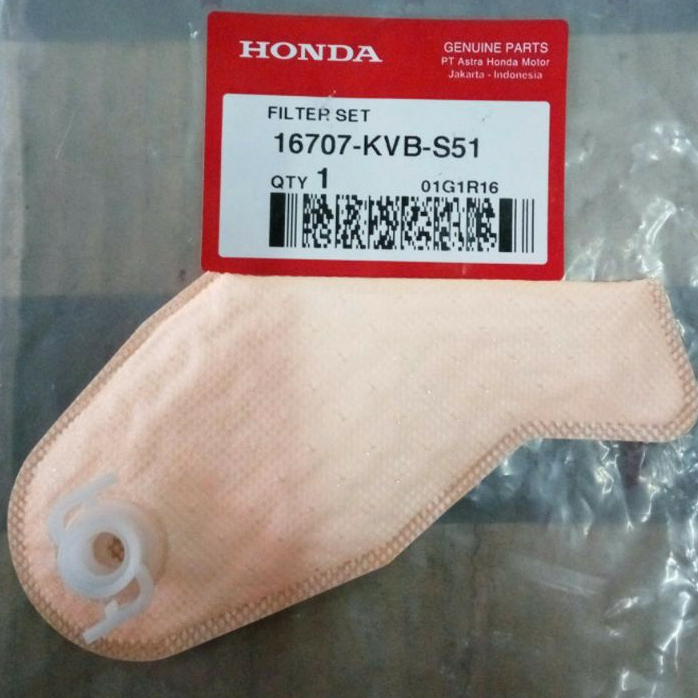100% ORIGINAL AMM - FUEL PUMP FILTER / BEAT FI / SCOOPY FI / BEAT POP / SUPRA GTR [16707-KVB-S51]