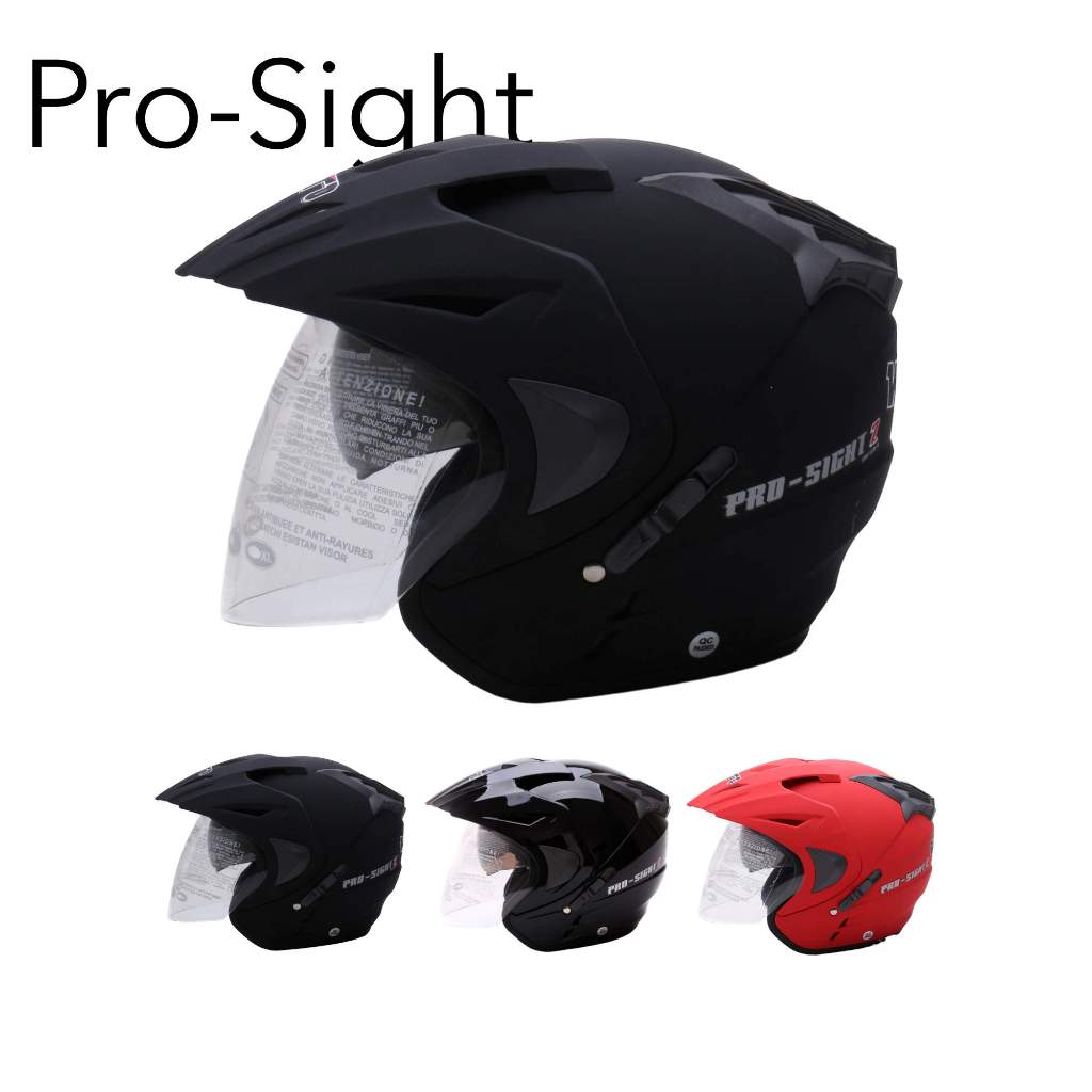 หมวกกันน็อคผู้ใหญ่ Wto Pro-Right Double Visor SNI - หมวกกันน็อคมอเตอร์ไซค์ที่ปลอดภัยและสะดวกสบายล้างทําความสะอาดได้