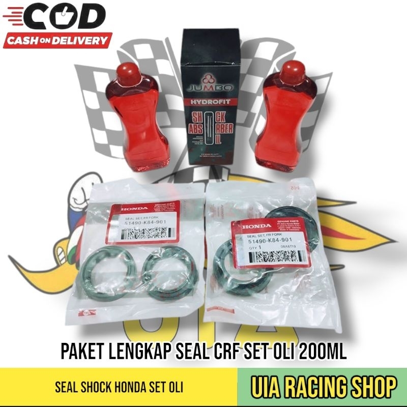 CRF ซีลโช้คหน้า CB150R USD Shock Seal CRF Grey Seal Jumbo Oil Set 200 ML 51490-K84-901 PNP CRF