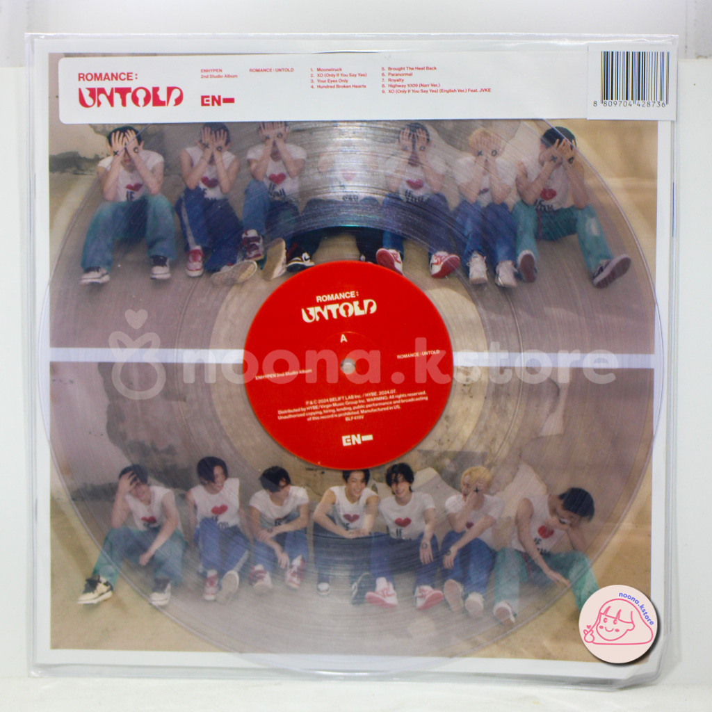 ENHYPEN อัลบั้มที่ 2 - ROMANCE: UNTOLD (Vinyl/LP) - HIT & RUN CUS
