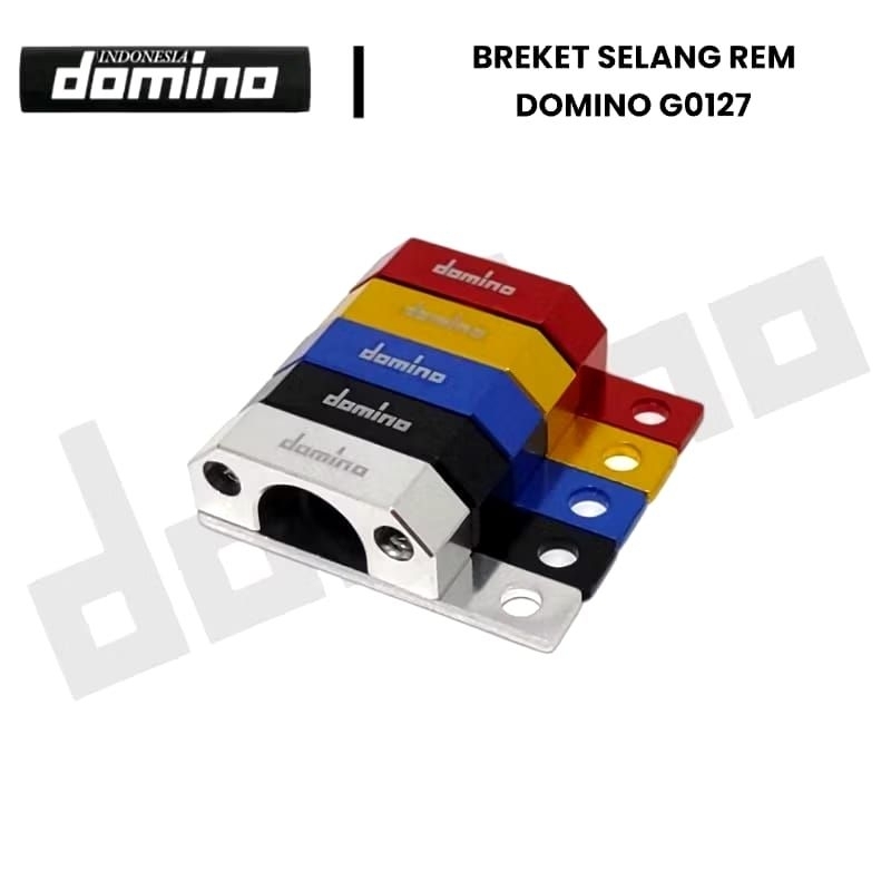 ขายึดสายเบรค Domino อลูมิเนียมเต็ม CNC รุ่น ARM Bracket สายเบรคสี Domino Fino Lexi PCX Adv Nmax beat Vario Tojiro Etc