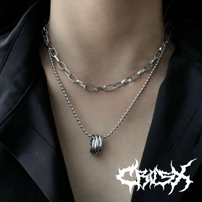 PLOT สร้อยคอ/STAR CROSS สร้อยคอ STAR สร้อยคอ CROSS สร้อยคอ DOUBLE LAYER แหวนสร้อยคอ OVAL SQUARE CROS