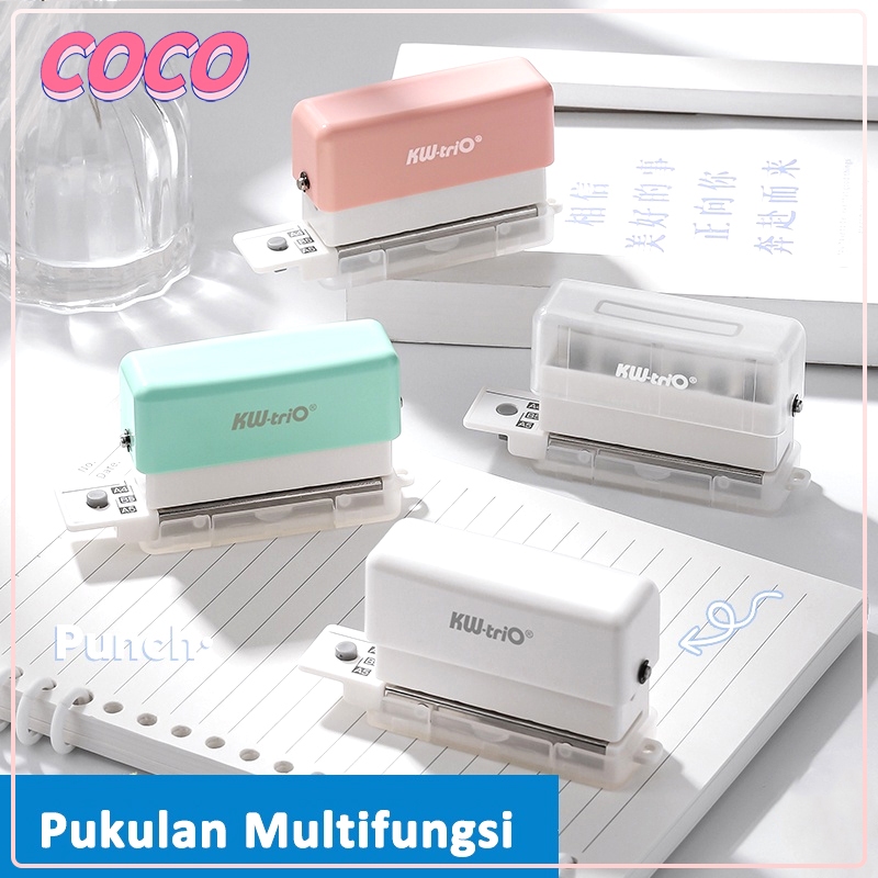 เครื่องเจาะรู 6 รูขนาดเล็กแบบพกพา A4 A5 B5 - coco_market