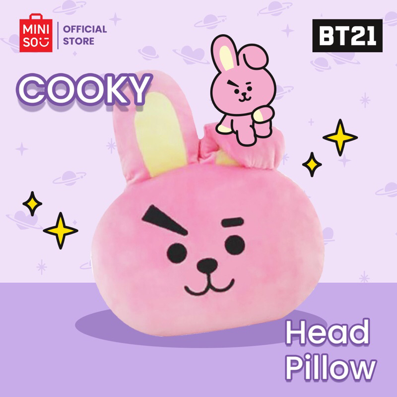 Miniso x Bt21 Head Pillow Cooky Tata bts/miniso Bt21 bts Head Pillow