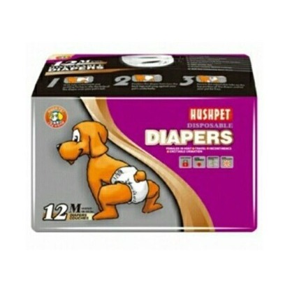 PET DIAPERS HUSHPET (ไซส์ M) - ผ้าอ้อมสุนัข Pampers