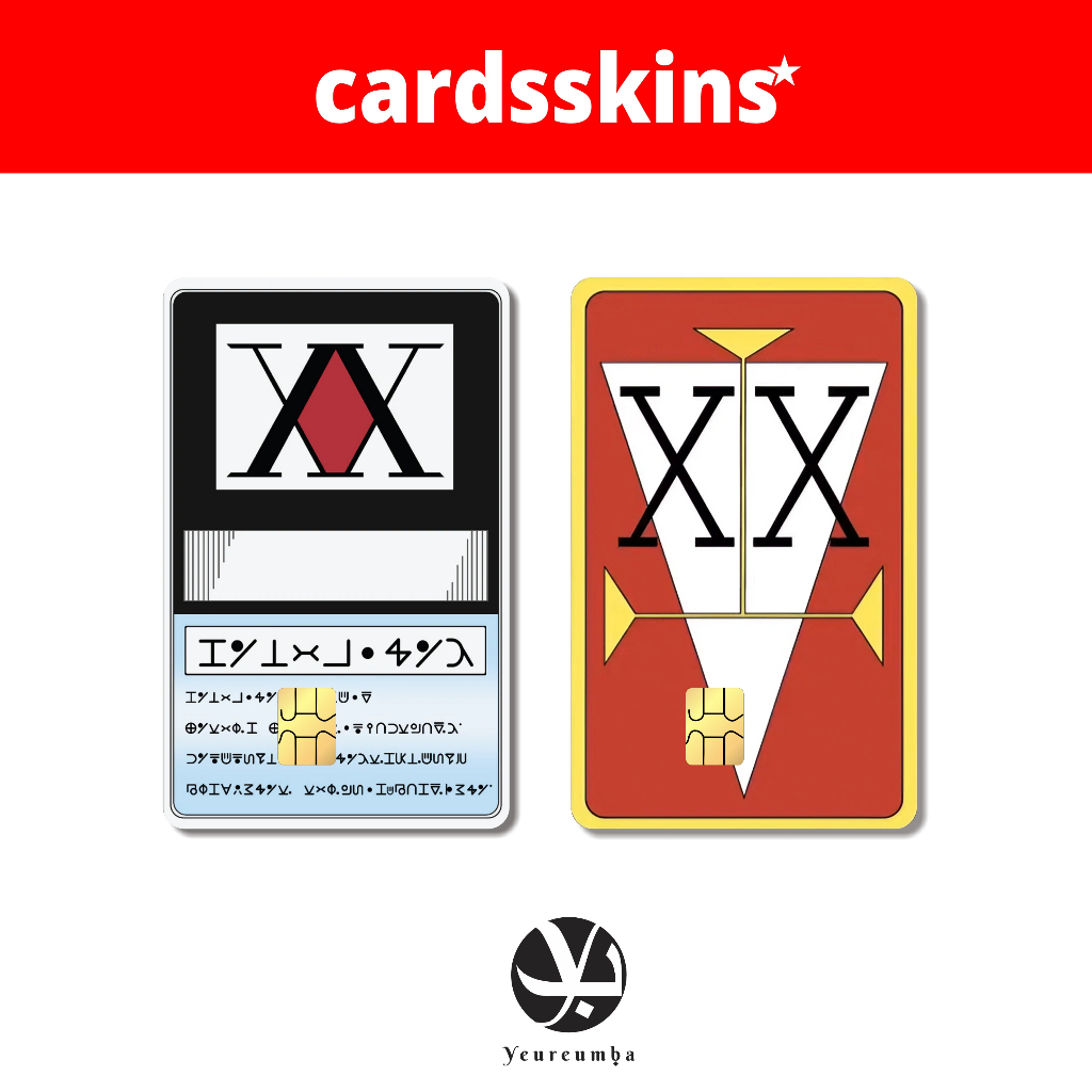 สติ๊กเกอร์ Skin Card Hunter X Hunter License สําหรับ ATM/Etoll/RFID