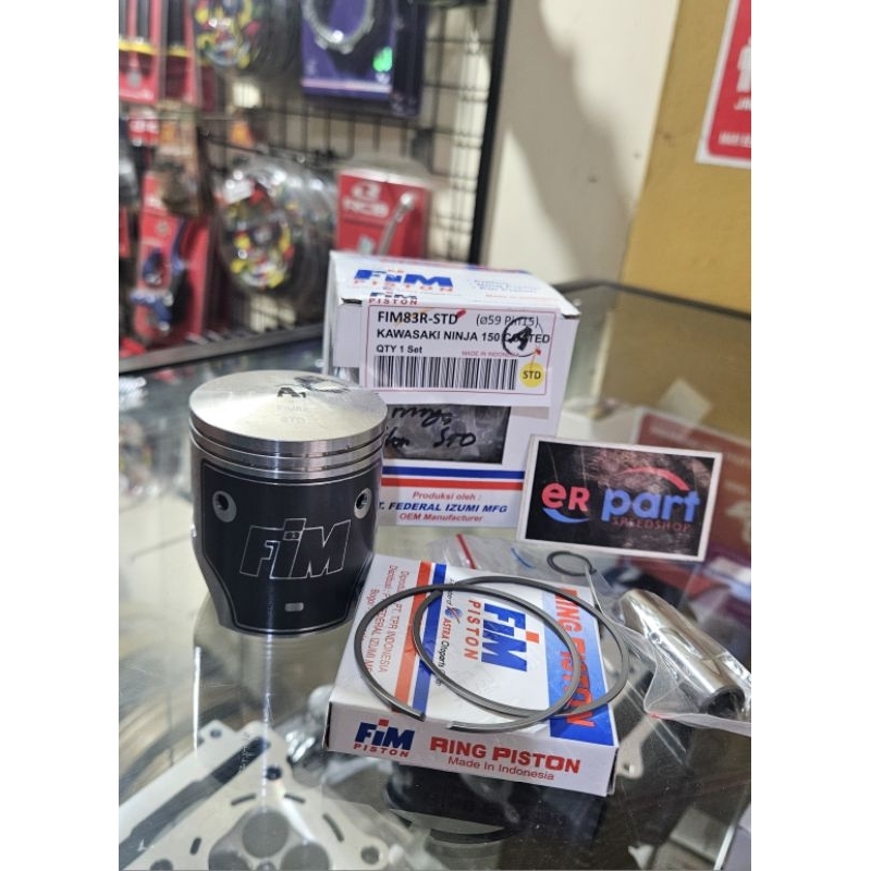 ชุดลูกสูบ Ninja 150 R RR SS บล็อก 1855 ทองเงิน pdk