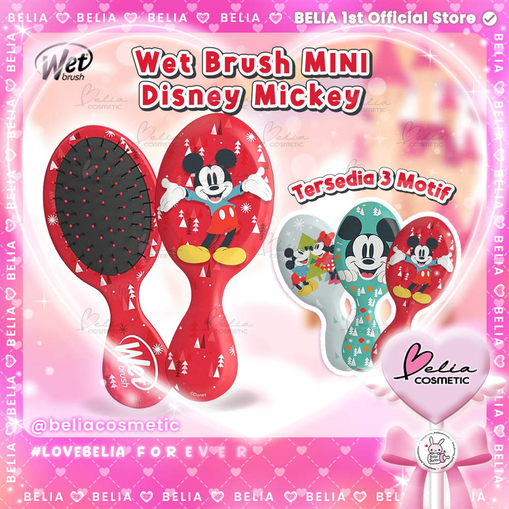หนุ่มสาว Disney Mickey &Minnie MINI WET BRUSH | หวีสับผมจิ๋ว พรีเมี่ยม | รุ่นลิมิเต็ด อิดิชั่น