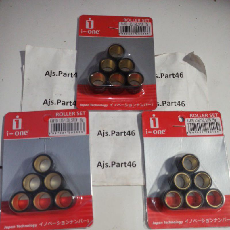 ROLLER VARIO 125 VARIO 150 VARIO 160 BEAT DELUXE GENIO PXC 150 SCOOPY STYLO 7-8-10 กรัม