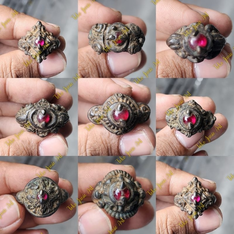 MERAH Siem แหวนโมราโมราหินแดง