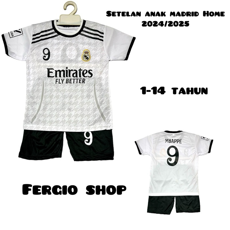 ชุดบอลเด็กใหม่ล่าสุด 2023/2024/ บ้าน เสื้อบอลเด็ก/เสื้อบอลเด็ก/ชุดบอลเด็ก