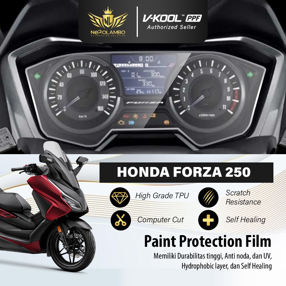 VKOOL PPF มาตรวัดความเร็ว Honda Forza 250 | Nero Lambo อย่างเป็นทางการ