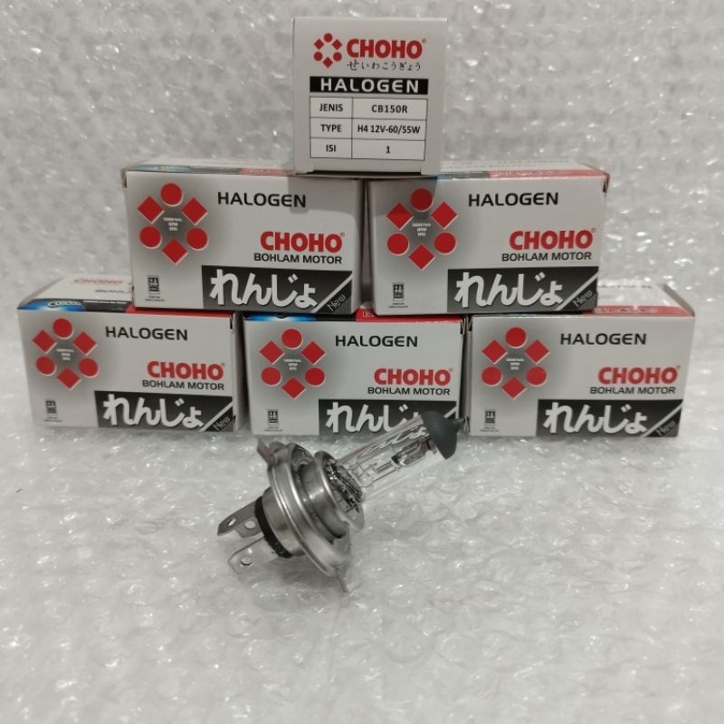 H4 หลอดไฟหน้าฮาโลเจน HONDA CB150R - CB 150R STREETFIRE - CBR 150R ORIGINAL CHOHO