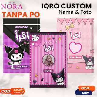 Iqro Milenial Aneka Karakter Iqro Anak Custom Foto Dan Nama Full Color Gratis Video Tutorial / Iqro Hitam Putih BW //murah (2)