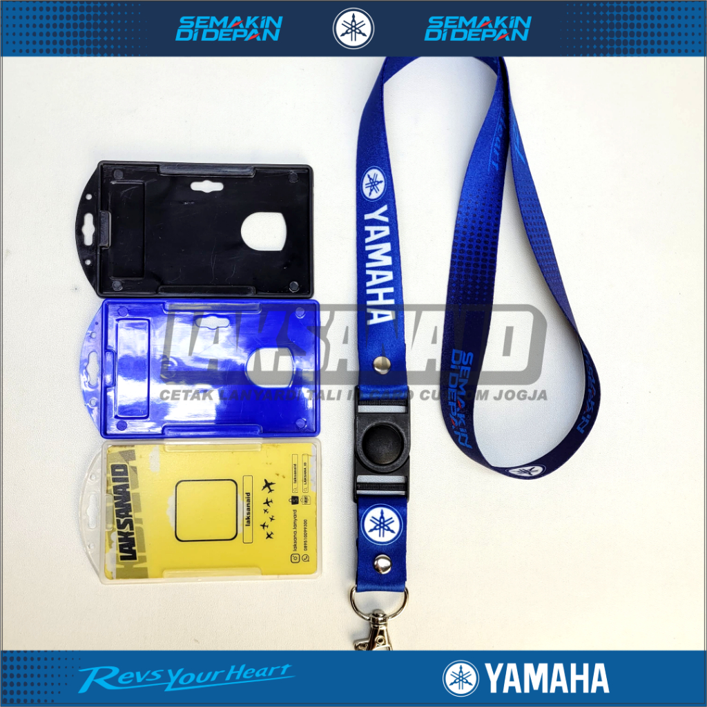 สายคล้องบัตร YAMAHA ตรวจสอบด้านหน้า FULL PRINT plus HOLDER