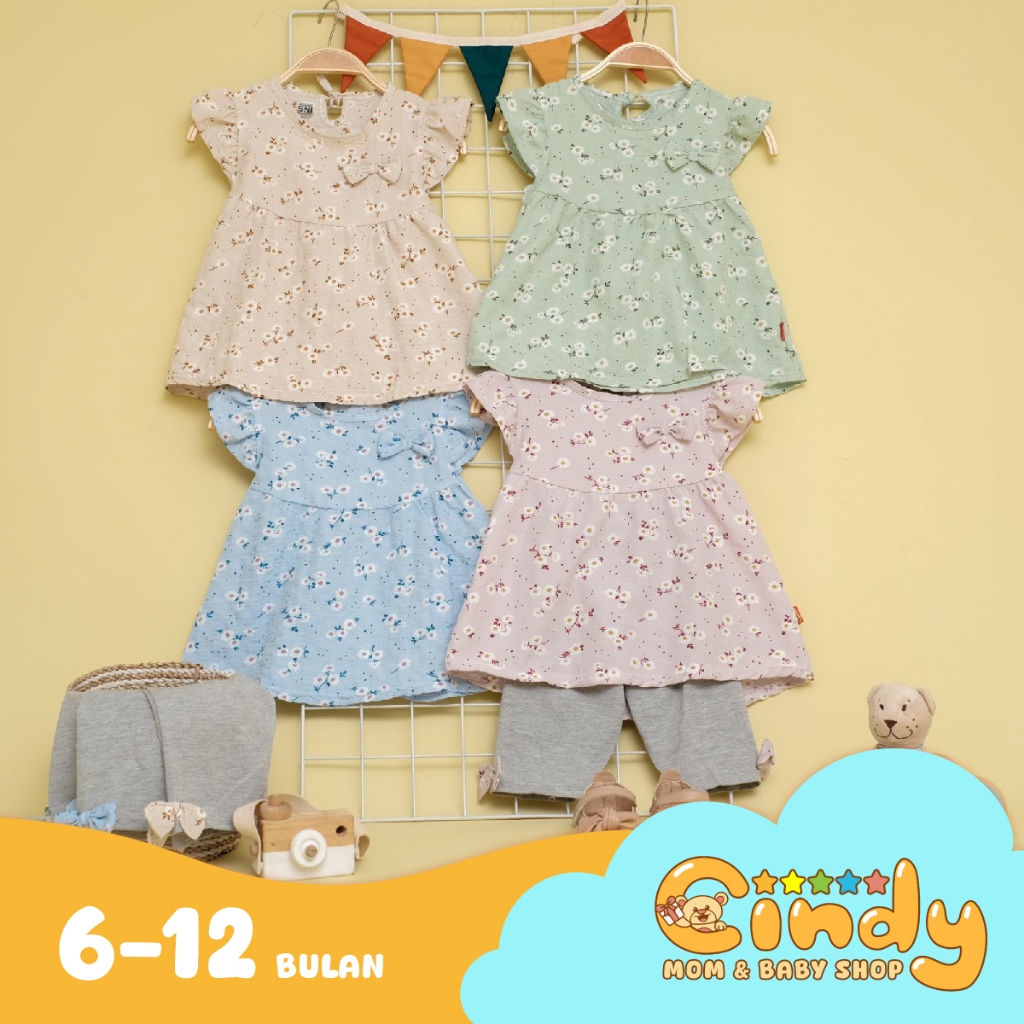 ชุดเดรสเด็ก Crinkle Girls Cherry Blossoms 2 Filco