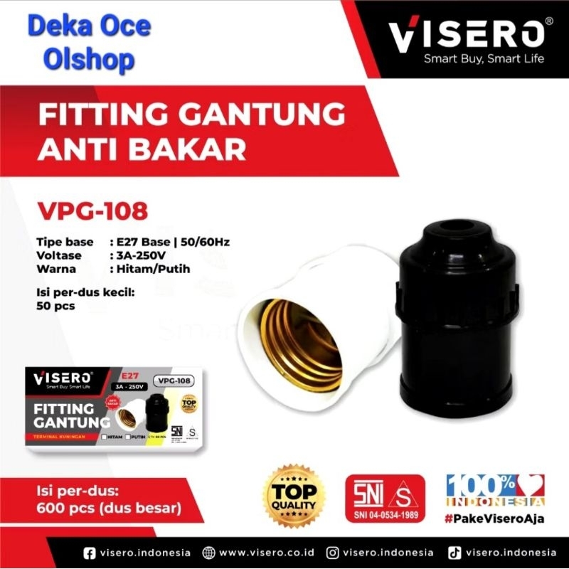 VISERO VPG-108 ข้อต่อแขวนสีดํา
