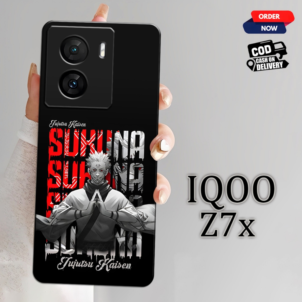 Softcase Iqoo Z7x Case Vivo Iqoo Z7x Aesthetic Motif Protective Case HP Casing Anti Slip Case Macaro