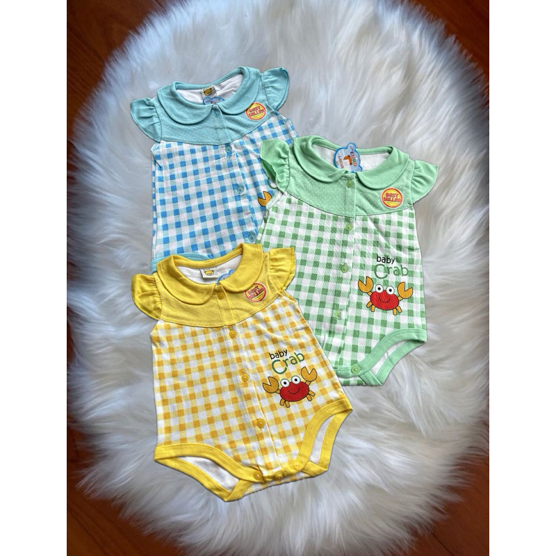KATUN BABY GIRLS JUMPER AGES 3-12 เดือน | รุ่นขาสั้น | SNI คอตตอน 100% | CRAB CRAB
