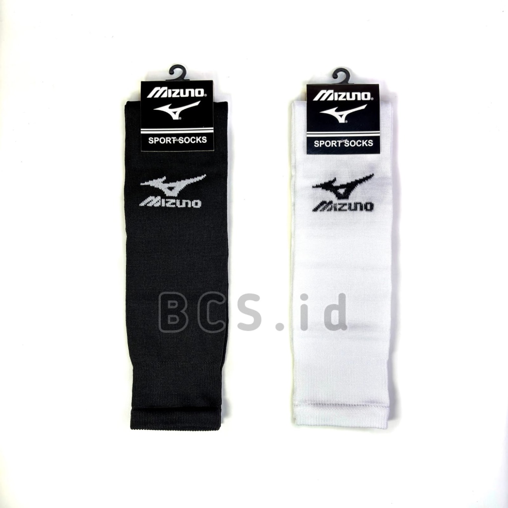 MIZUNO ถุงเท้าฟุตบอลสีดําและสีขาว