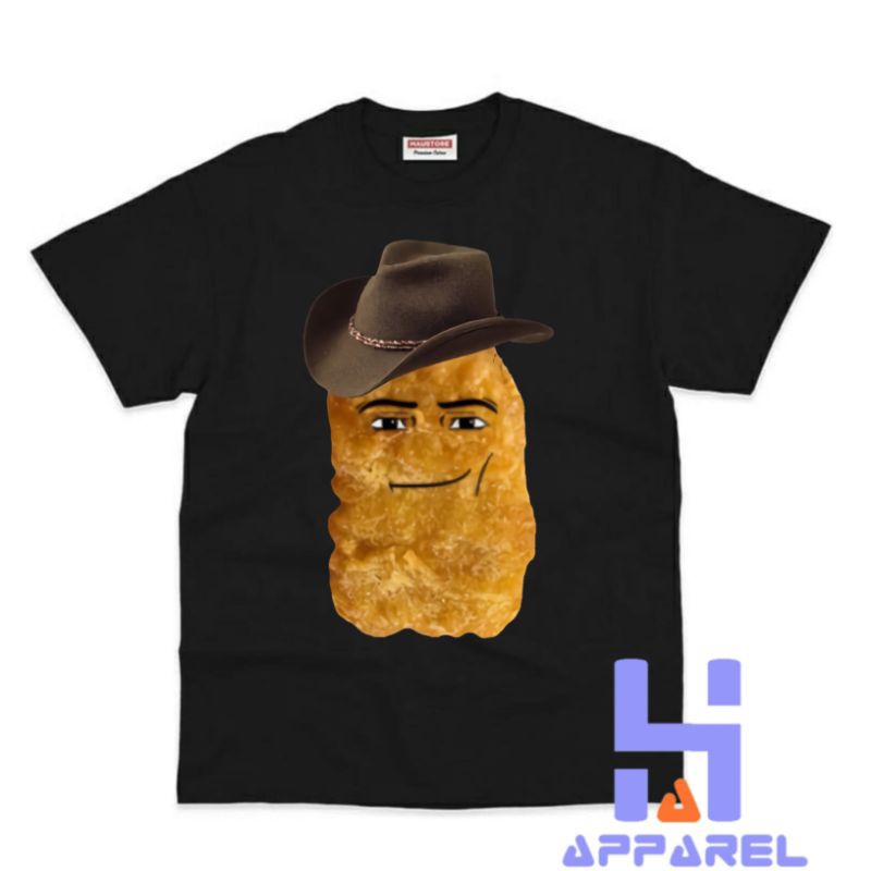 CHILDRENS CLOTHES เสื้อยืด COWBOY CHICKEN NUGGET MEME เสื้อยืด