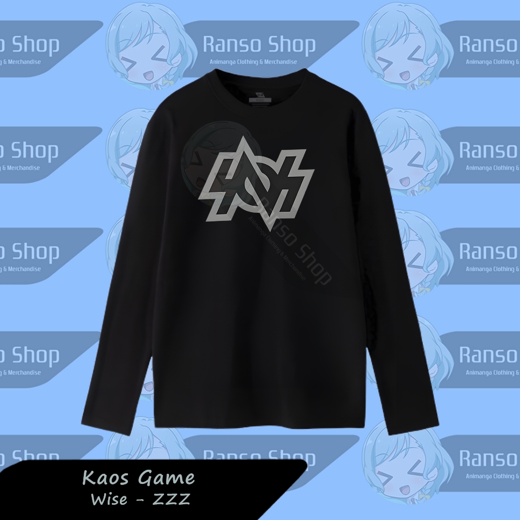 Wise ZZZ Longsleeve เกมเสื้อยืด / อะนิเมะ Wise แขนยาว Zenless Zone Zero คอสเพลย์เกมเสื้อ / อะนิเมะมังงะ Distro เสื้อยืด DTF การพิมพ์หน้าจอ