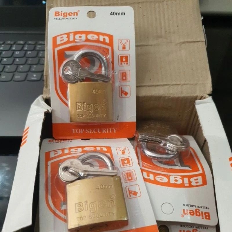 BIGEN BRASS PADLOCK 40 MM (BLISTER)