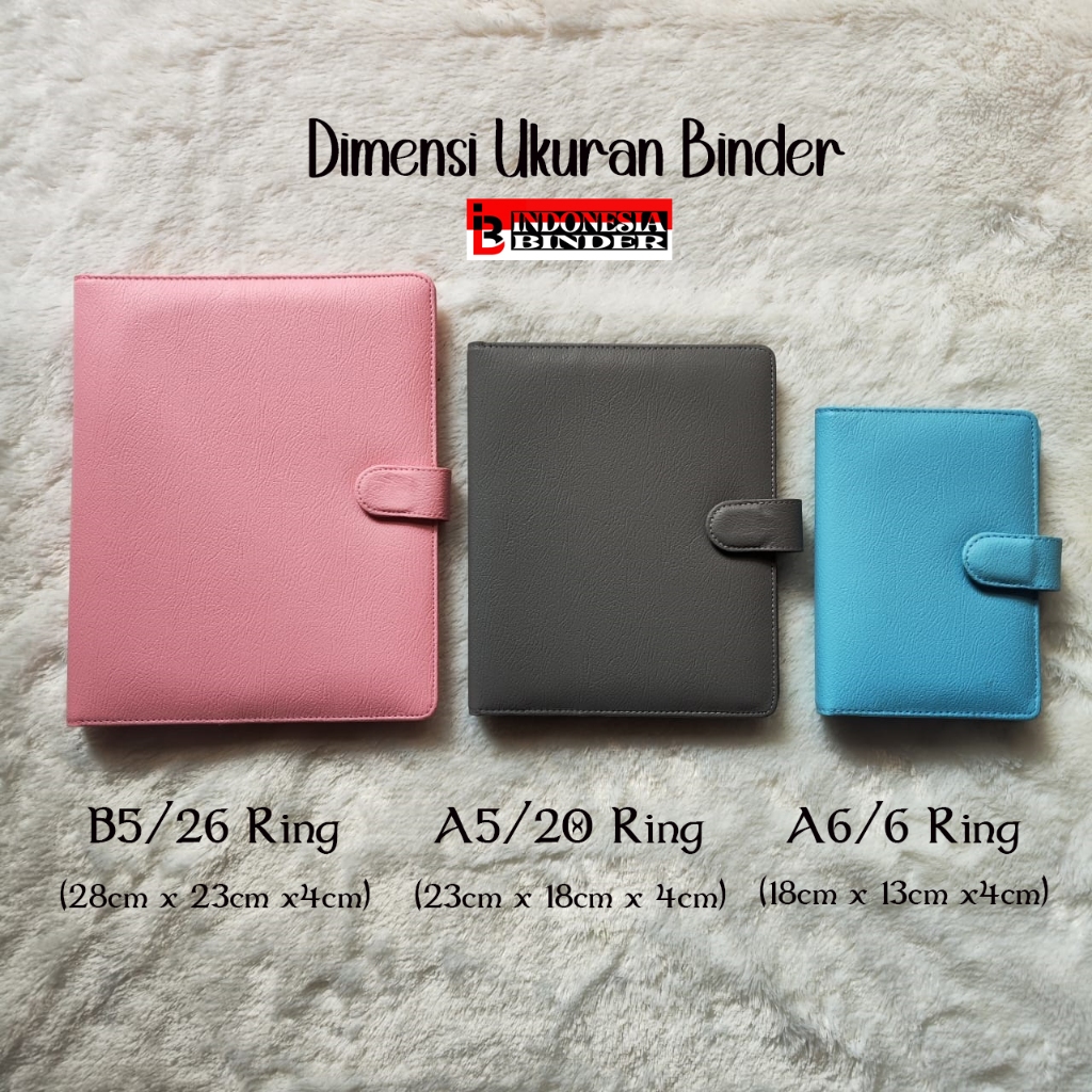 PLAIN PRINTING COSTUME BINDER ฟรีเพิ่ม NAME A5/20ring, B5/26ring, A6/6ring RB9