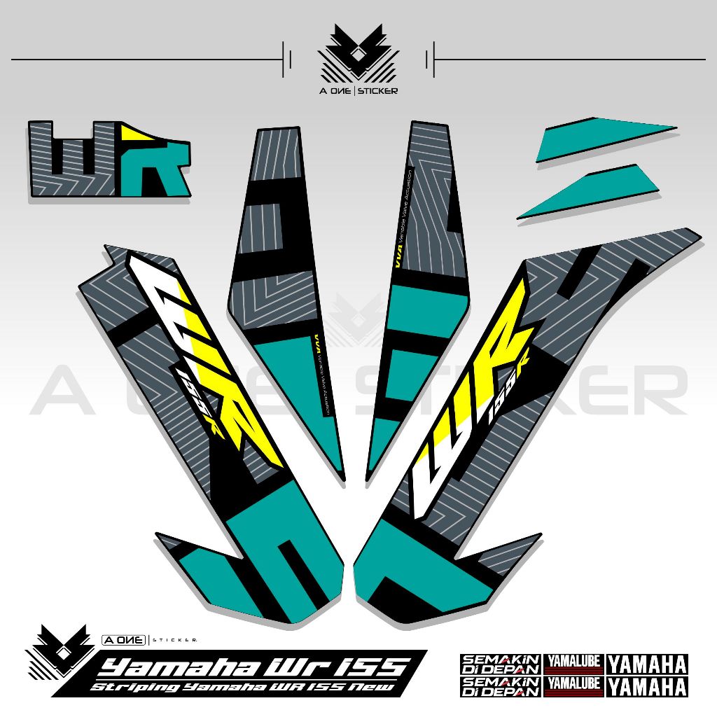 Yamaha WR 155 New List Body Striping WR155 สติ๊กเกอร์ Variation Yamaha WR Sticker WR 155 Striping Mo