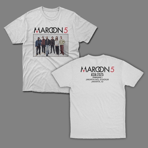 เสื้อยืด MAROON 5 - MAROON 5 LIVE IN - เสื้อยืด MAROON MUSIC 5 LIVE 2025