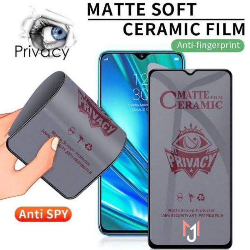 Layar กระจกนิรภัยเซรามิค Matte Spy Vivo Y90 Y90i Y91 Y91C Y91i Y93 Y93S Y95 Y97 Y71 Y81 Y83 Y83 Pro 