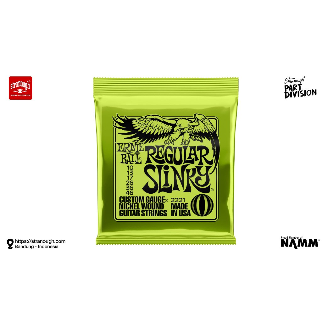 ERNIE BALL เออร์นี่บอล ® สายไฟ 2221 Regular Slinky .010 - .046