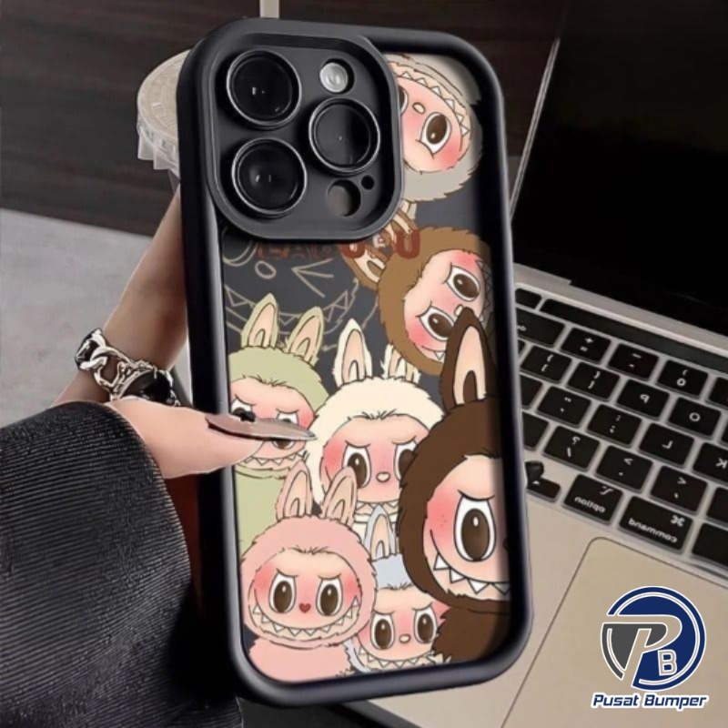 Ss950 ซิลิโคนกรณี Labubu Monster Softcase ปลอก Hp สําหรับ Samsung A22 M22 M32 A24 A25 A32 A33 A34 A3