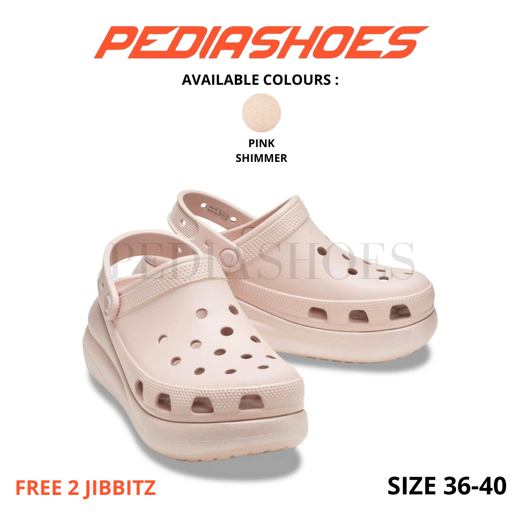 Crocs CRUSH CLOG SHIMMER/SANDAL CRUSH SHIMMER/CROCS CRUSH SHIMMER/CRUSH CLOG ผู้หญิง/SHIMMER