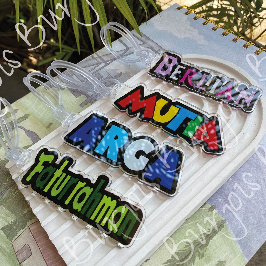 Gantungan CUSTOM DISNEY FONT LUGGAGE TAG / ฟรี NAME SUITcase HANGER / DISNEY NAME PRINTING BAG TAG / ของขวัญที่กําหนดเอง