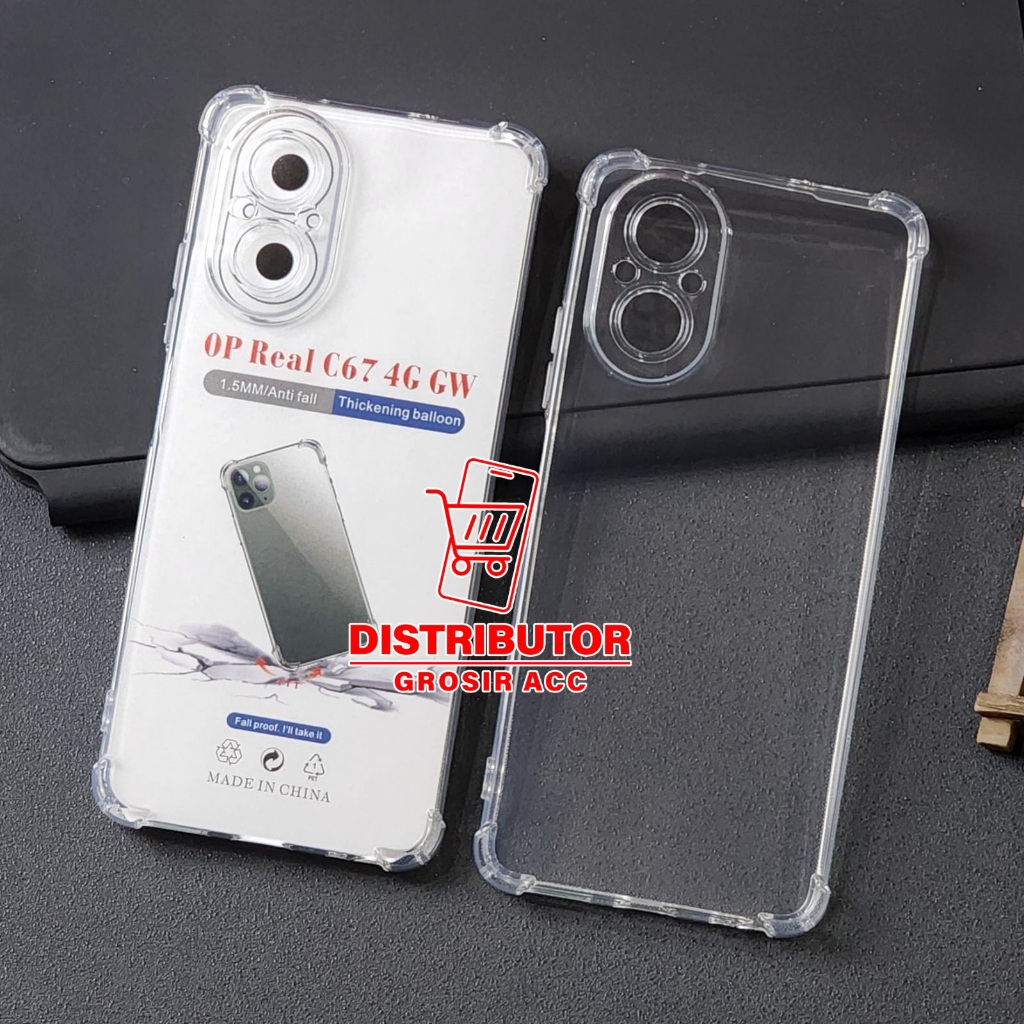 REALME C67 CASE AIRBAG ANTI CRACK THICK CLEAR SOFTCASE REALME C67