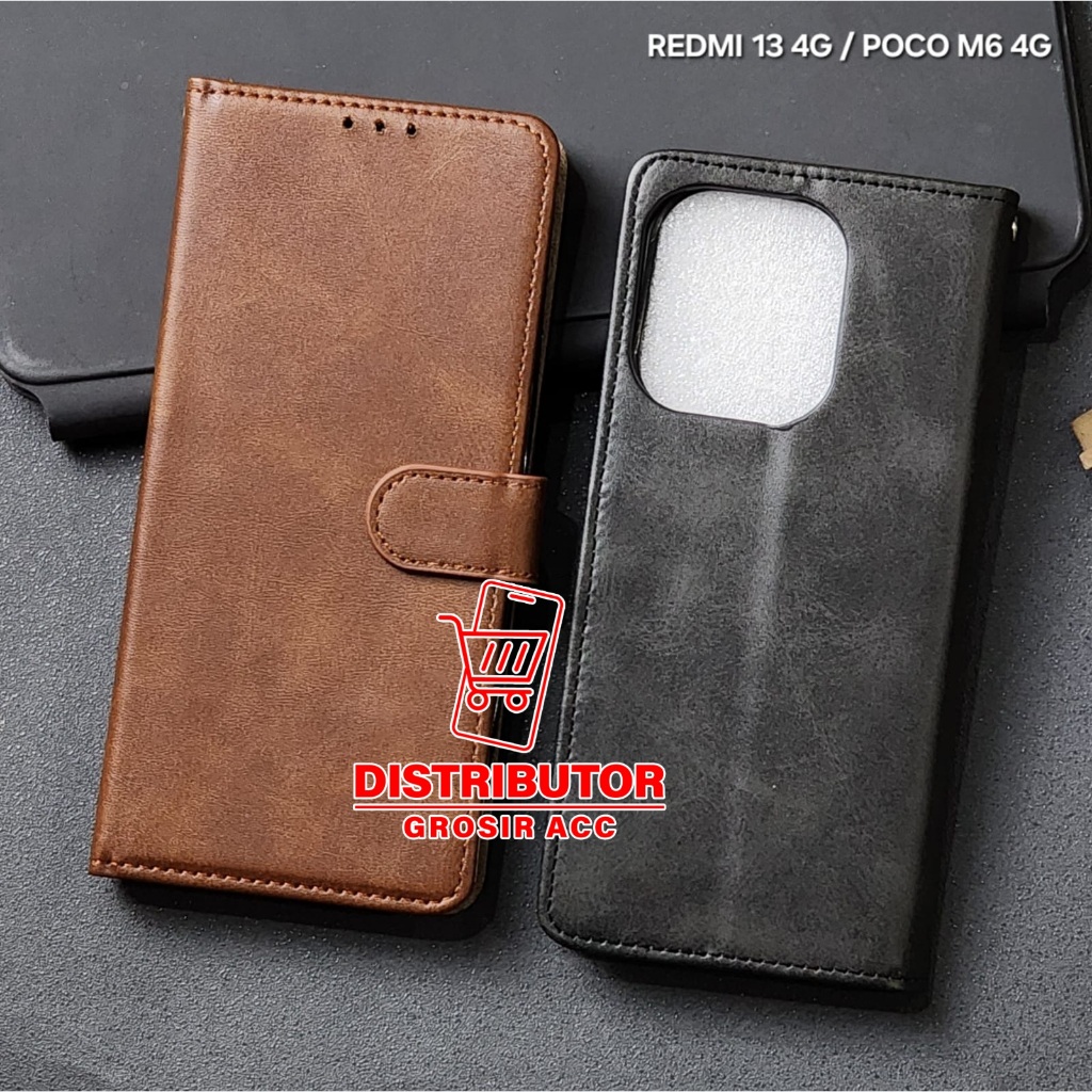 REDMI 13X REDMI 13 4G FLIP LEATHER CASE SWALLOW REDMI 13X REDMI 13 4G