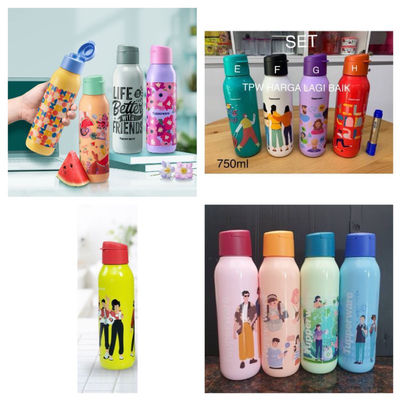 Eco fancy 750 ml ขวดพลิก Tupperware 750ML ขวดนิเวศ 750ml